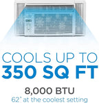BLACK+DECKER Window Air Conditioner 5000 BTU Cools Up to 150 Square Feet AC Mechanical Controls