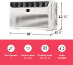 Frigidaire 5,000 BTU Window Air Conditioner Remote Control Cools Up to 150 Sq. Ft. Quiet Operation