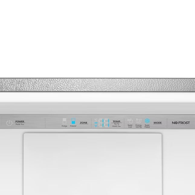 Hisense 17.2-cu ft Counter-depth Bottom-Freezer Refrigerator (Fingerprint Resistant Stainless Steel) ENERGY STAR