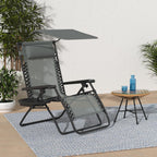 Best Choice Products Folding Zero Gravity Recliner Patio Lounge Chair Adjustable Canopy Shade