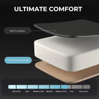 GTPLAYER Gaming Chair with Footrest and Lumbar Support ?C Ergonomic Computer Chair with Headrest, 360?? Swivel, Height Adjustable, White