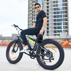 Speedrid Electric Bike 48V 500W Fat Tire Electric Bike Snow Bike 26??? 4.0, 48V 10Ah Removable Battery and Professional 7 Speed
