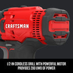 V20 MAX Cordless Drill and Impact Driver, Power Tool Combo Kit with 2 Batteries and Charger (CMCK200C2AM)