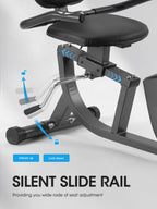 Recumbent Exercise Bike Indoor Stationary Exercise Bike for Home Use with Pluse Monitor/Tablet Holder