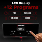 Walden Sports Folding Electric Treadmill with Handle Portable Running Machine LCD Screen