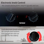 Karinear 30 Inch Electric Cooktop 4 Burners Built-in Ceramic Cooktop Radiant Electric Stove Top
