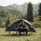 Night Cat Camping Cot Tent - Waterproof 1-Person Off-Ground Combo Cot Bed for Adults Portable Easy Set-up Tent