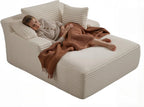 50-inch indoor recliner, oversized corduroy upholstered boneless sofa bed, deep sleeper sofa reading chair, cloud sofa, living room sofa