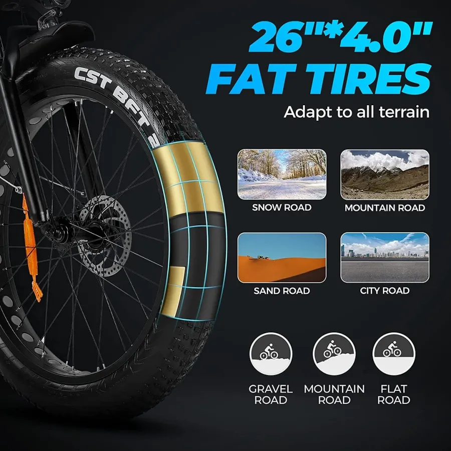 ??Clearance Sale???Outdoor electric bike with 48V / 15Ah lithium battery?