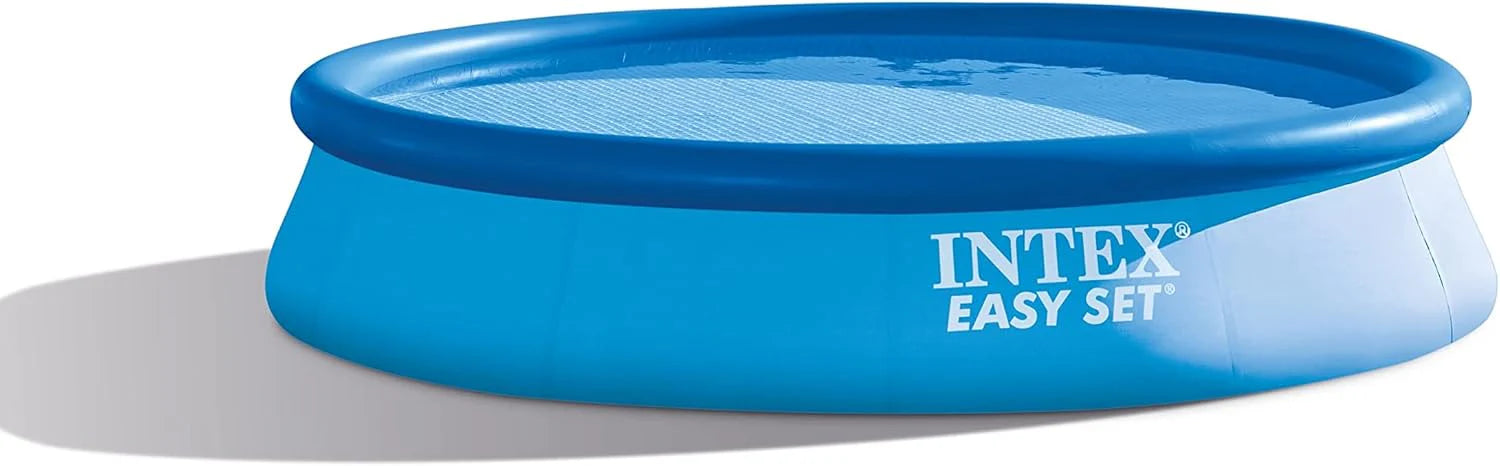 Intex 28167EH Easy Set Inflatable Swimming Pool Set: 15ft x 48in �?Includes 1000 GPH Cartridge Filter Pump �?Removable Ladder �?Pool Cover �?Ground