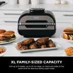 Ninja Foodi Smart XL 6-in-1 Indoor Grill with Air Fry, Bake, Roast, Broil, and Dehydrate, Smart Thermometer
