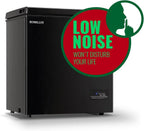 Chest Freezer 5.0Cubic Feet Deep Freezer Freestanding Freezers 2 Removable Stainless Steel Basket