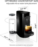 Nespresso Vertuo Plus Coffee and Espresso Maker by De'Longhi