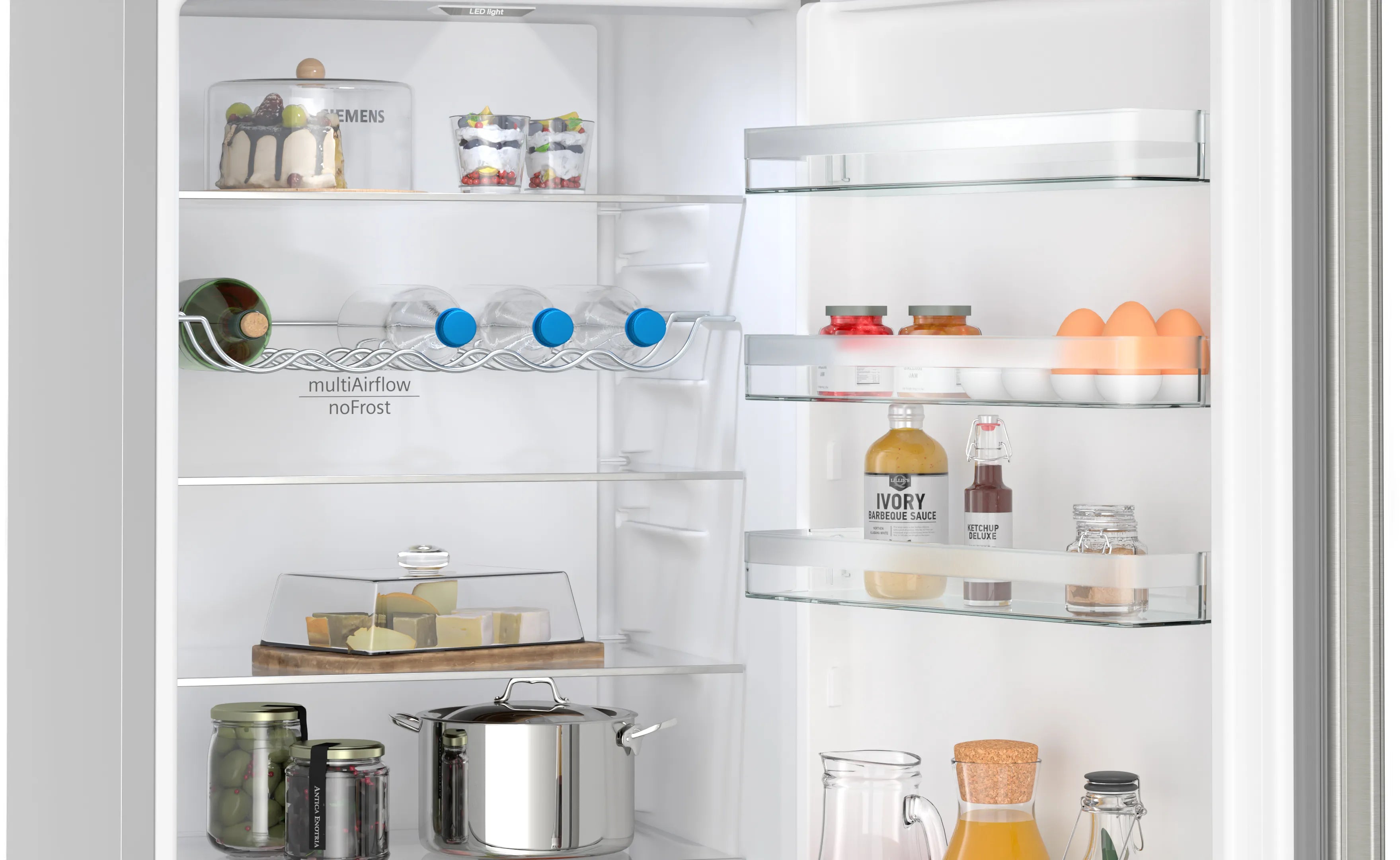 SIEMENS KG39NXIBF iQ300 Free-standing fridge-freezer with freezer at bottom 203 x 60 cm Brushed steel anti-fingerprint