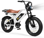 Qlife Electric Bike for Adults/Teens Spark-1500W Peak Motor 20" Fat Tires 28MPH(Unlock to 35MPH) Dirt Bike