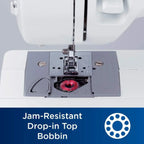 Brother XM2701 Sewing Machine Lightweight Full Featured 27 Stitches 6 Included Feet
