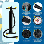 FunWater Inflatable Stand Up Paddle Board with Premium SUP Paddle Accessories, Non-Slip EVA Deck, 11'/10'6' Paddle