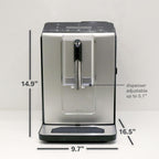 Bosch Fully Automatic Coffee and Espresso Machine - One-Touch Drinks, Barista Style, Double Cup Super Coffee Maker - Large Bean Capacity - Easy Clean, Maintenance - Black - TIU20307
