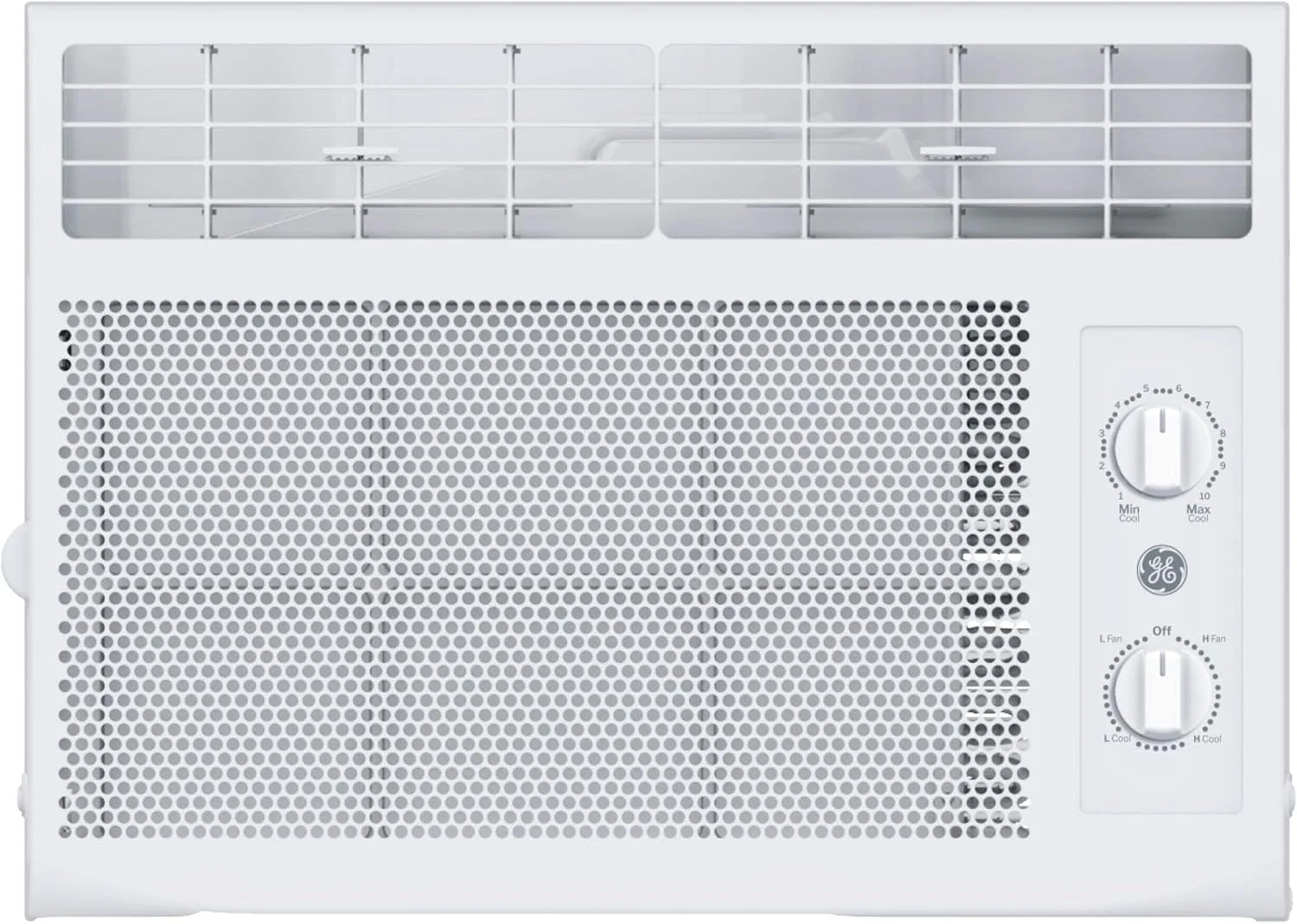 GE Window Air Conditioner Unit, 6,000 BTU for Small Rooms up to 250 sq ft. with Adjustable Fan and Cooling Settings, Perfect for Small Bedroom or Living Room, Easy Install Kit Included, White