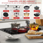Karinear 30 Inch Electric Cooktop 4 Burners Built-in Ceramic Cooktop Radiant Electric Stove Top