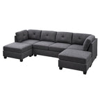 Chenault 92&prime;&prime; Wide Reversible Modular Sofa &amp; Chaise With Ottoman