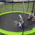 JUMPZYLLA Trampoline 8FT 10FT 12FT 14FT 15FT 16FT Trampoline with Enclosure - Recreational Trampolines with Ladder and AntiRust Coating, ASTM Approval Outdoor Trampoline for Kids