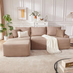 110 Cloud Sectional Couch, Boneless Sofa for Living Room Modular Sectional Sofa with Deep Seat