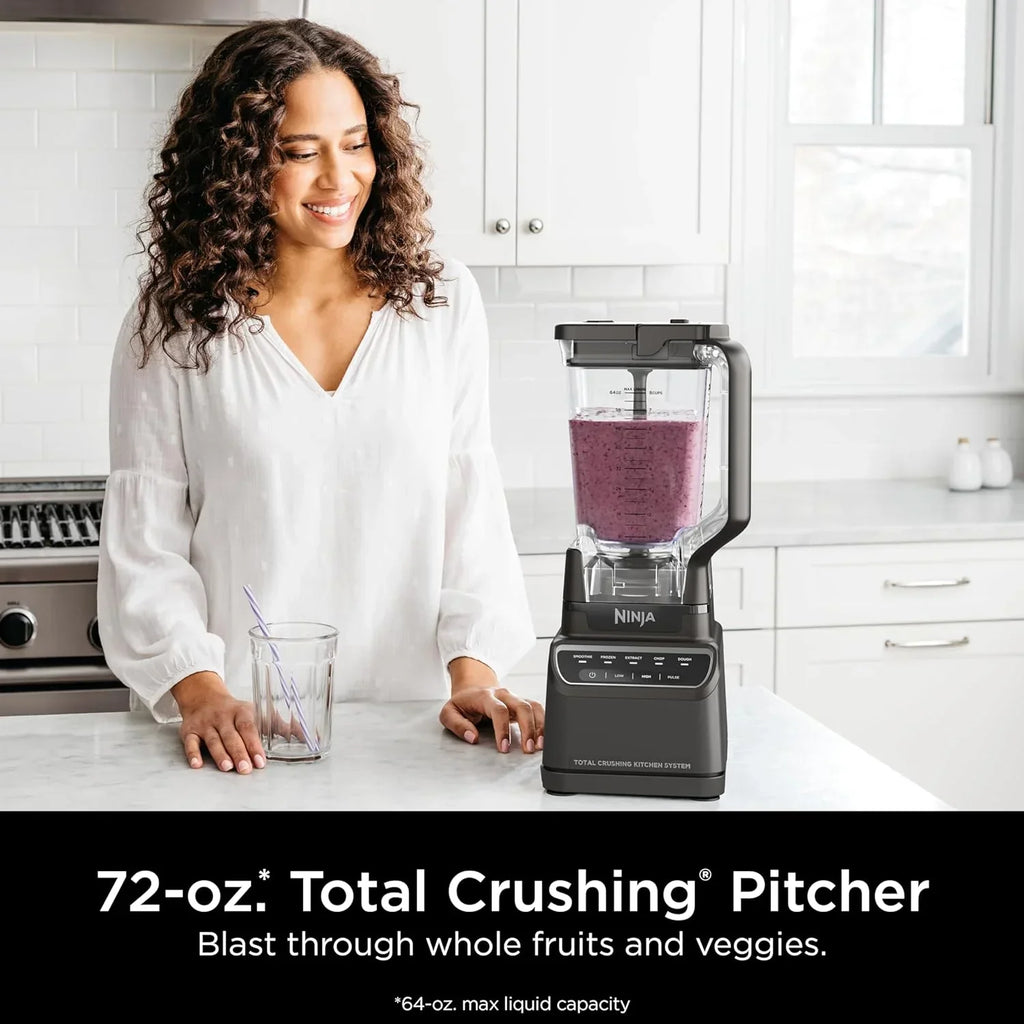 Ninja Mega Kitchen System 1500 Watt 72 Ounce Full Size Blender and 8 Cup Food Processor