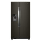 Whirlpool 21.4-cu ft Side-by-Side Refrigerator with Ice Maker (Fingerprint Resistant Stainless Steel)