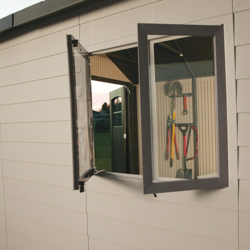 Lifespan 11 x 18.5 feet. Outdoor Storage Shed, 11 x 18.5, Desert Sand