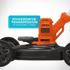 BLACK+DECKER 3-in-1 Corded Lawn Mower, String Trimmer & Edger, 12-Inch (BESTA512CM)