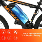 ANCHEER Electric Bike Electric Mountain Bike 350W Ebike 26?? Electric Bicycle, 20MPH Adults Ebike with Removable 7.8/10.4Ah Battery, Professional 21 Speed Gears