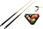 Hathaway Fairmont 6 Ft Portable Pool Table, Adults Folding Billiards Tables for Game Room with Easy Foldable Storage, Includes Full Set of Billiard Balls, Cues, Chalk & Brush