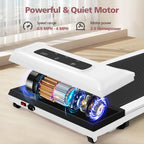 Walking Pad Treadmill&Under Desk Treadmill for Home&Office, Speed Range 0.5~3.8mph, 300 lbs Weight Capacity