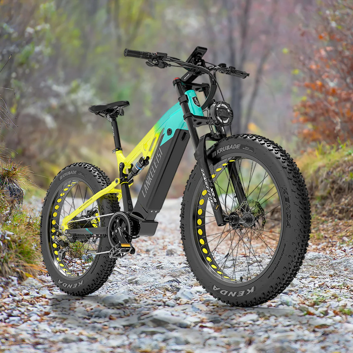 Lankeleisi RV800 Plus 750W Bafang Motor 26" Fat Bike Fully E-Mountainbike 20Ah