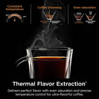 Ninja Hot & Iced XL Coffee Maker with Rapid Cold Brew, 4 Brew Styles, 8 Sizes Small Cup to Travel Mug, Single-Serve Coffee Brewer, 12-Cup Carafe, Permanent Filter, Removable Reservoir, Black, CM371