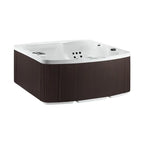 Lifesmart Spas 5 Person 23 Jet Rectangular Plug And Play Hot Tub with Ozonator in Espresso