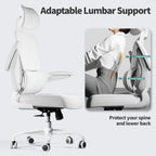 Office Chair Ergonomic Desk Chair, 330 lbs Home Mesh Desk Chair with Wheels, Comfortable Gaming Chair, High Back Office Chair