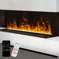 YSOAE 3D Flame Fireplace with 128 Colour Options, 80x18x24CM Modern Design - App Controlled