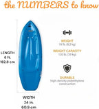 The Wave 6' Youth Kayak with Paddle. Designed for Stability and Safety, It's The Perfect Choice for Young Paddlers Ready to Conquer The Water