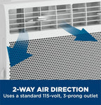 GE Window Air Conditioner Unit 6,000 BTU for Small Rooms up to 250 sq ft. with Adjustable Fan