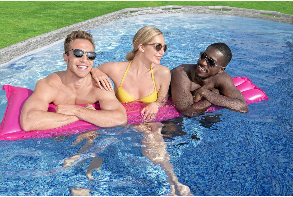Power Steel Swim Vista Series II 14' x 8' 2" x 39.5" Above Ground Outdoor Swimming Pool Set