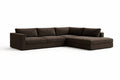 L-Shaped Sectional Sofa Fabric Upholstery 300cm x 200cm x 90cm
