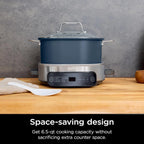 Ninja Slow Cookers 8.5-Quart Multi-Cooker with Dutch oven, steamer, glass lid with integrated spoon, nonstick and oven-safe pot