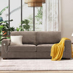 Hanherry 89" Sofa for Living Room, Modern Comfy Sofa with Medium Firm Seat Cushion, Removable Cover,Wide Armrest,USB/Type-C Port,Chenille Fabric Couches for Small Space,Apartment