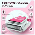 FBSPORT 11' Premium Stand Up Paddle Board, Yoga Board with Durable SUP Accessories & Carry Bag | Wide Stance, Surf Control, Non-Slip Deck, Leash, Paddle and Pump for Youth & Adult