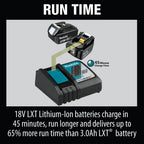 18-Volt LXT Battery and Rapid Optimum Charger Starter Pack (5.0Ah) with bonus 18V LXT Brushless Cut-Off/Angle Grinder BL1850BDC2XAG04