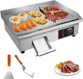CHAOFLIGHT 3000W Electric Griddle with Stainless Steel Top and Adjustable Temperature