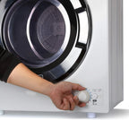 Compact Clothes Dryer, 1.5 Cu. Ft. 850W Electric Dryer, 120V Vented Portable Dryer with Stainless Steel Drum, for 5.5 lbs. of clothing for Standard Wall Outlet