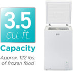 BLACK+DECKER 2.0 Cu. Ft. Compact Chest Freezer, Deep Freezer Holds Up To 70 Lbs. of Frozen Food